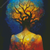 Fantasy Woman Of Tree Of Life Diamond Painting art