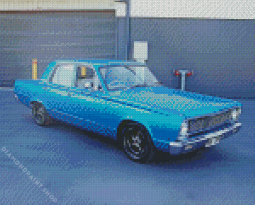 Blue Chrysler Valiant Diamond Paintings