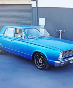 Blue Chrysler Valiant Diamond Paintings