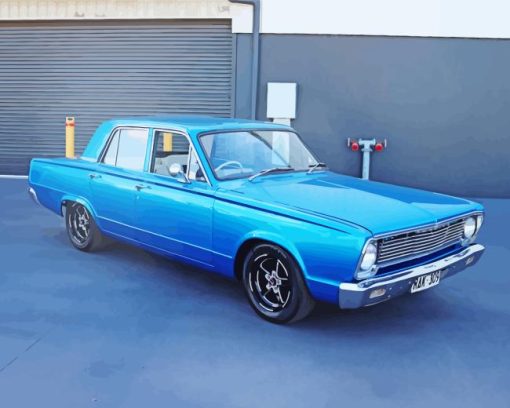 Blue Chrysler Valiant Diamond Paintings