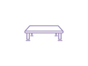 A flat surface