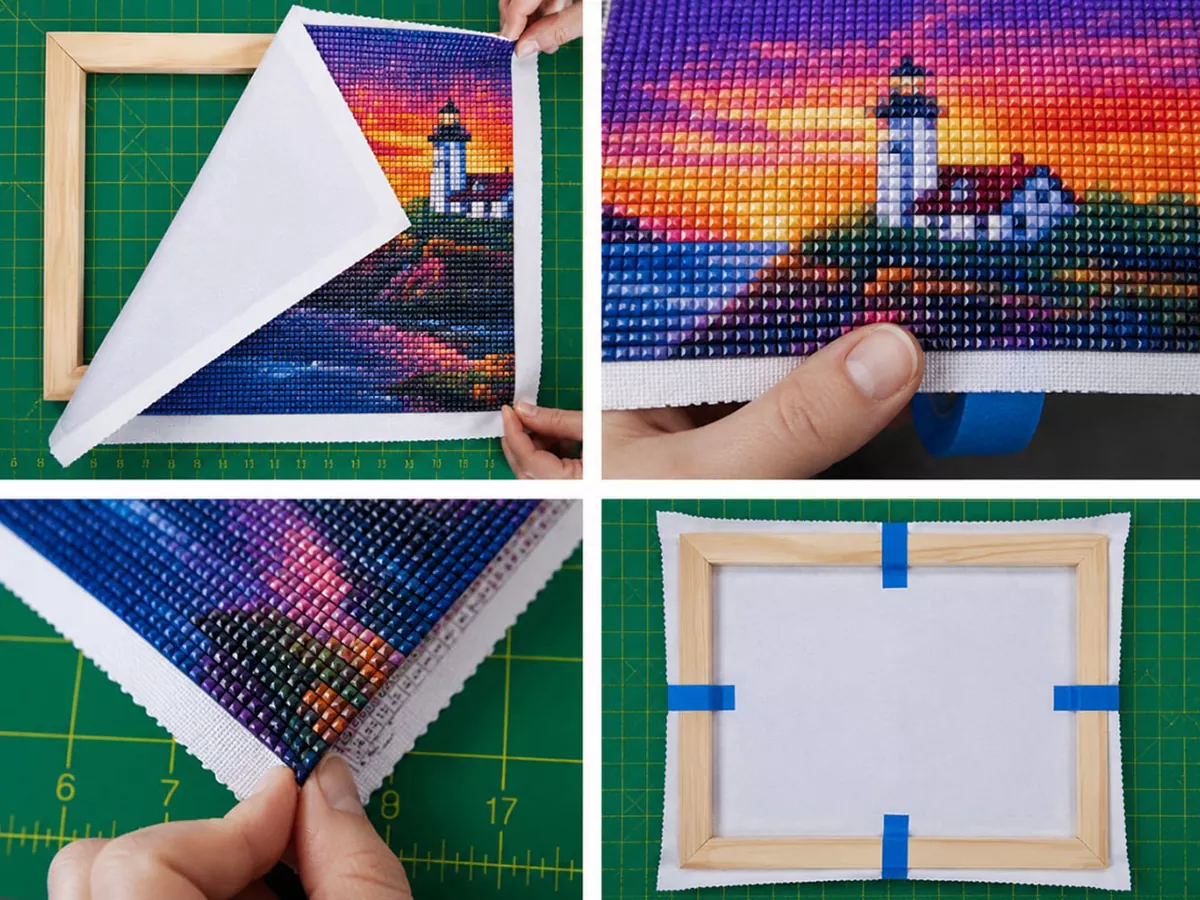 Mesuring-carefully-a-diamond-painting