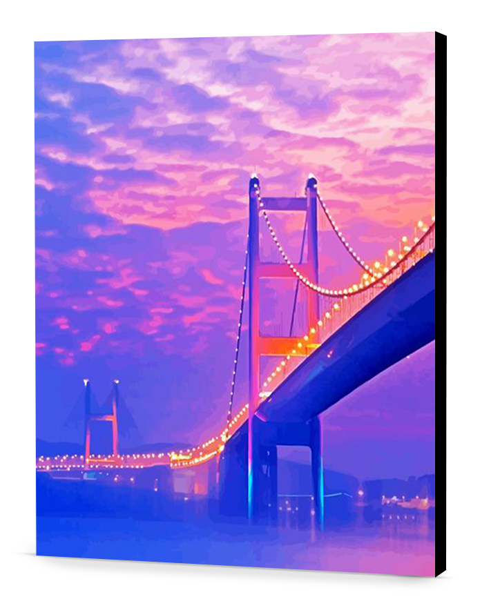 Aesthetic Purple Night easel