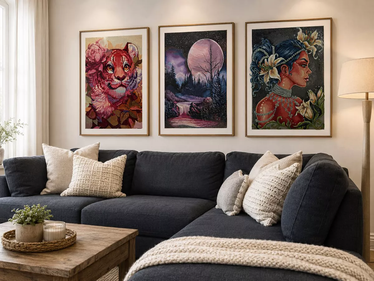 featured Diamond painting wall