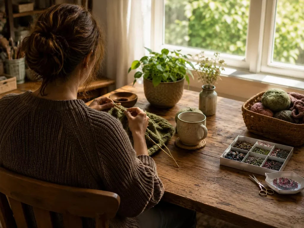 knitting hobby