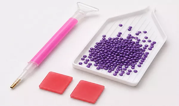 Diamond painting pen, wax and tray tool set