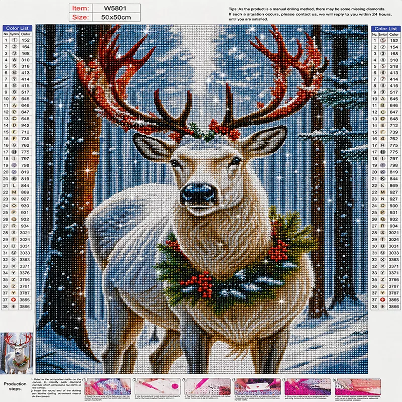 Finished sparkling 5D diamond painting, framed
